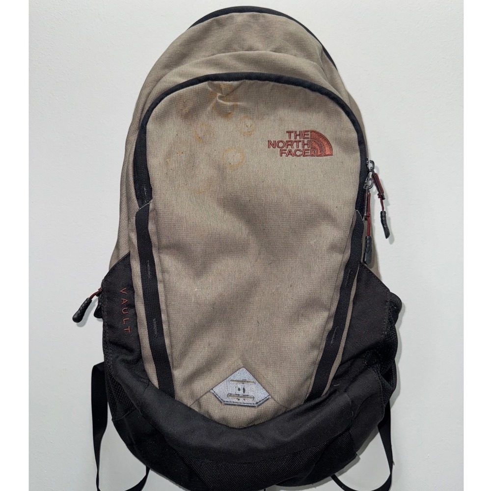 The North Face Vault Backpack Tan Black‎ FlexVent Daypack NF00CHJ0